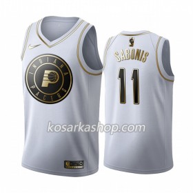Dres Indiana Pacers Domantas Sabonis 11 Nike 2019-20 Bijela Golden Edition Swingman